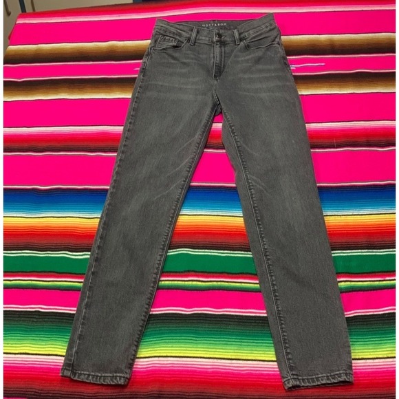 Mott & Bow Mom Jeans (Fits 27x30) Dark Grey - Picture 2 of 9